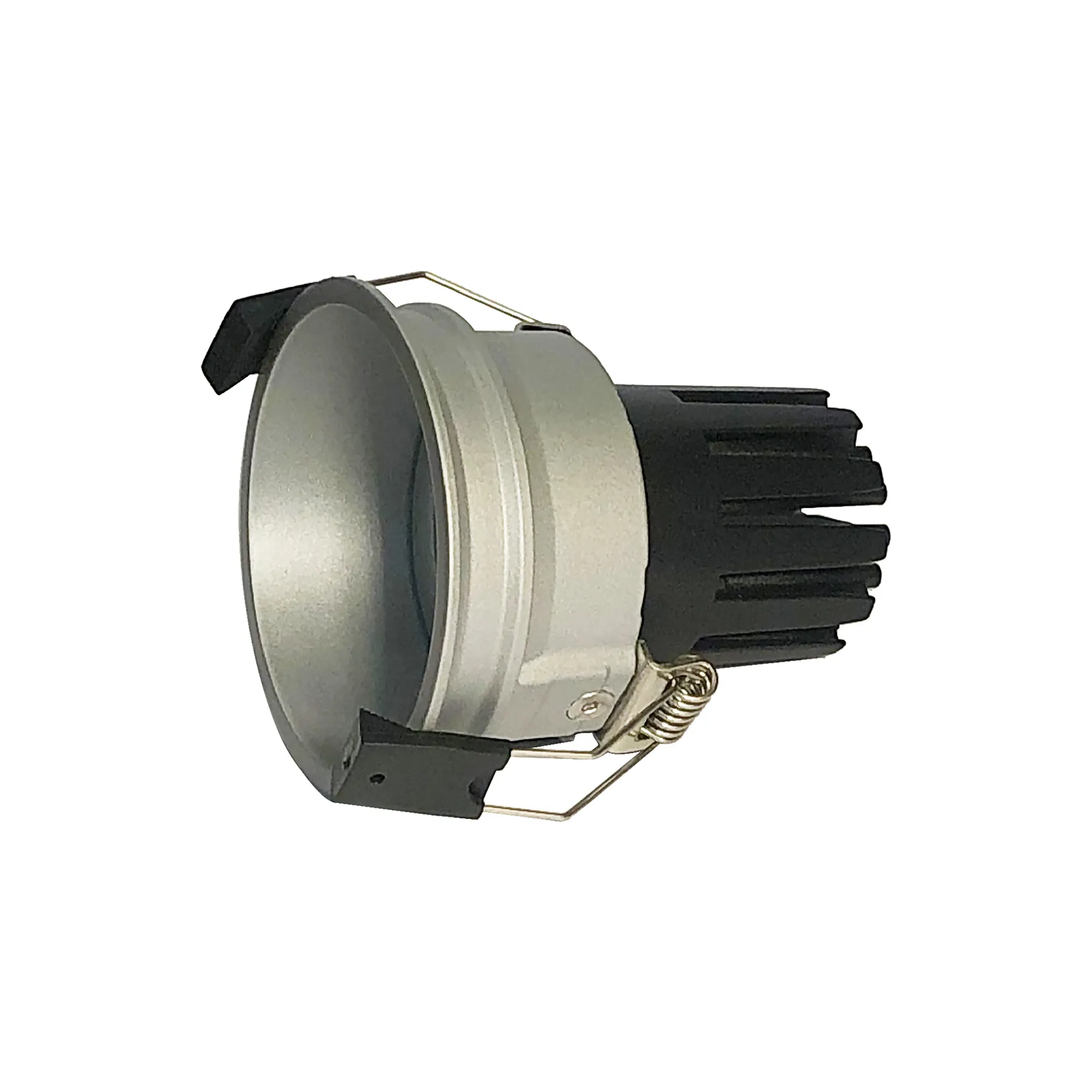 DM202519  Bania 15 Powered by Philips 15W 1350lm 3000K 24° Engine, 350mA,Silver,Fixed Recessed Round Spotlight,IP20.